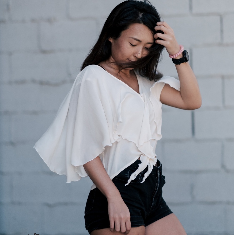 ZARA Cream Business Blouse